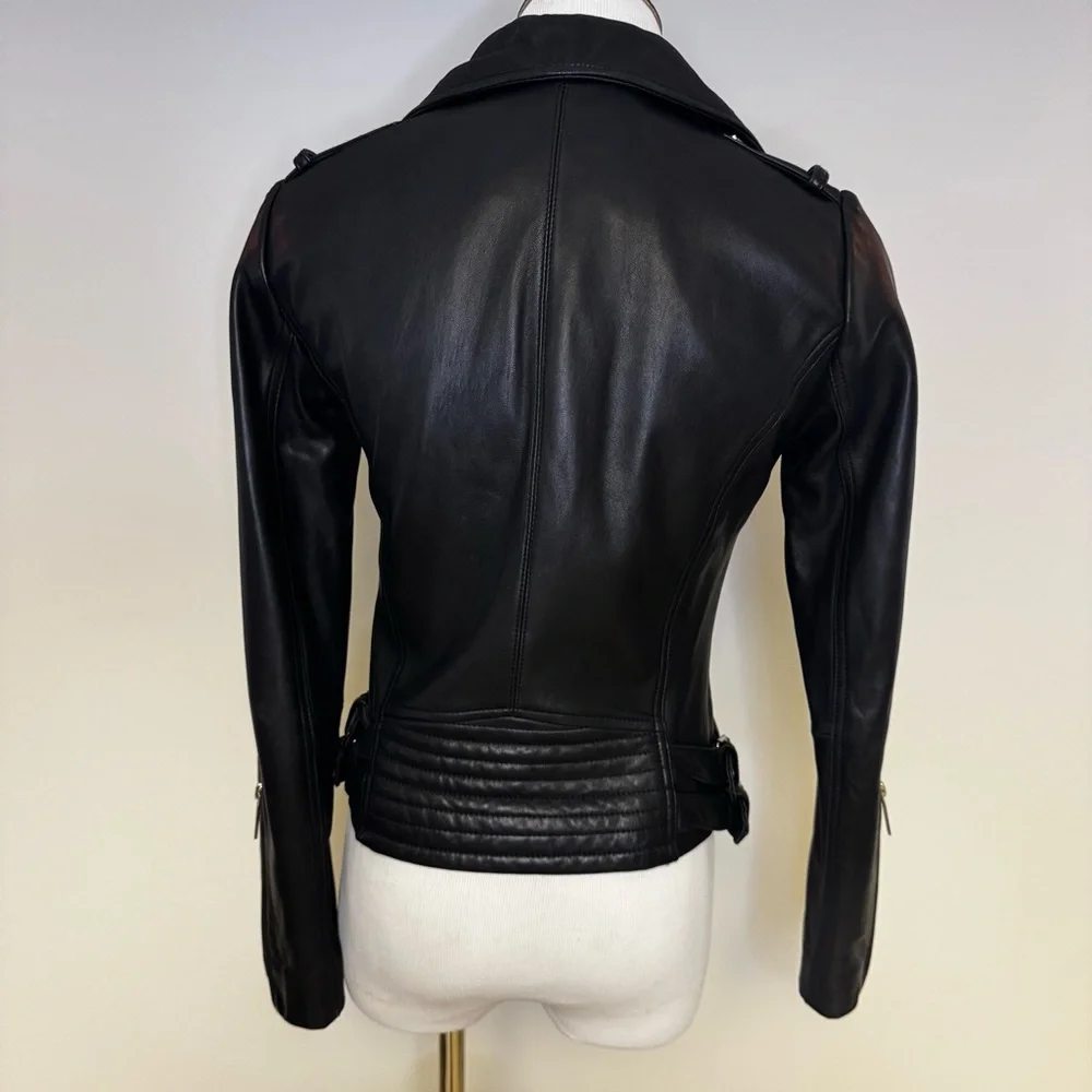 BCBGeneration Black Leather Jacket - Picture 6 of 13